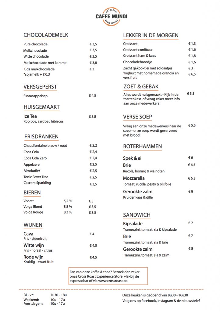 Espressobar Antwerpen | Caffe Mundi