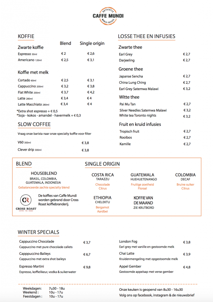 Espressobar Antwerpen | Caffe Mundi