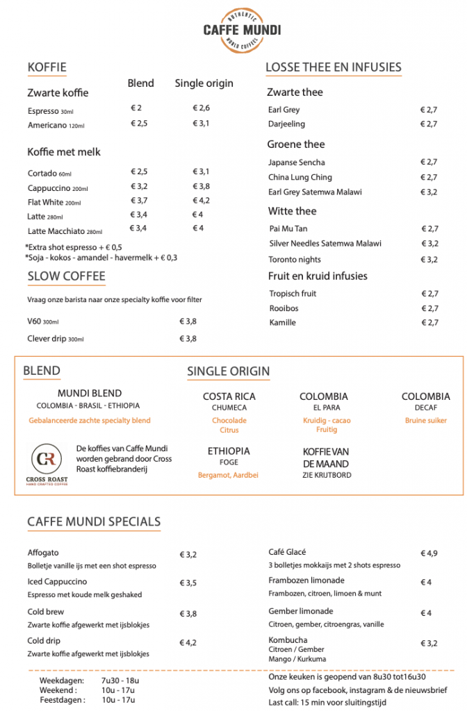 Espressobar Antwerpen | Caffe Mundi