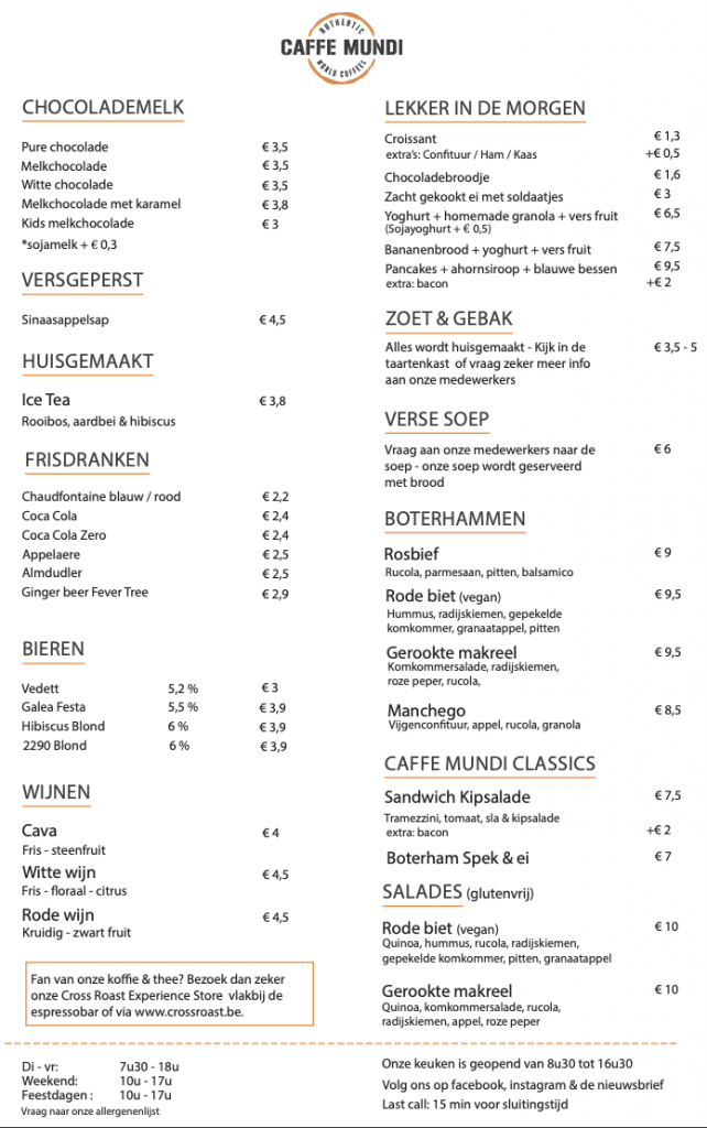 Espressobar Antwerpen | Caffe Mundi